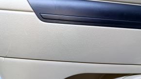 Door trim card rear left Jeep Patriot 11-17 beige with beige insert plastic, armrest beige plastic, scuffs, scratches, burrs, broken fastening