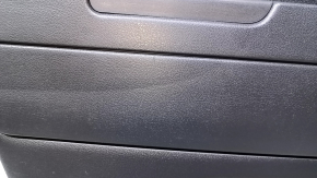 Door trim card rear left Jeep Patriot 11-17 black with black insert plastic, armrest black plastic, fur-like glass, scratches, abrasions