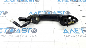 Door handle outer front left Infiniti QX50 19- keyless, with chrome trim, broken trim, scratches on trim