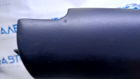 Door trim card rear left Infiniti JX35 QX60 13- black with black insert leather, armrest black leather, molding gray gloss, under the tweeter, scratches, abrasions, dents, bumps