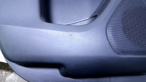 Door trim card rear left Infiniti JX35 QX60 13- black with beige insert leather, armrest beige leather, molding gray gloss, scratches, abrasions, dents, bumps, for dry cleaning