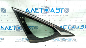 Window blind glass rear left Honda Accord 18-22 chrome, scratches on chrome, cut seal