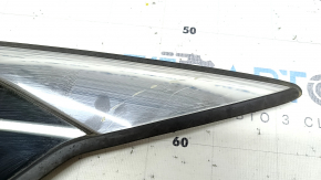 Window blind glass rear left Honda Accord 18-22 chrome, scratches on chrome, cut seal