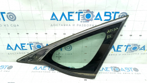 Window blind glass rear right Honda Accord 18-22 chrome, scratches on chrome, cut seal