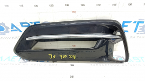Bumper grille left Honda Accord 18-22 hybrid, under fog lights, black gloss, chrome, sand