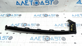Front bumper eyelash left Honda Accord 18-22 under headlight, black gloss, scratches