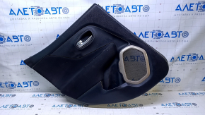 Door trim card rear left Jeep Renegade 15 - black with black insert cloth, armrest black cloth, speaker cover beige, for dry cleaning, scuffs, scratches, burnt