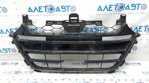 Lower grille front bumper Honda Accord 18-22 black gloss, sand