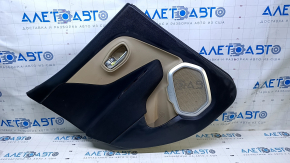 Door trim card rear left Jeep Renegade 15- beige with black insert cloth, scratches, abrasions