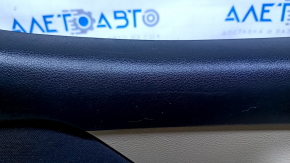 Door trim card rear left Jeep Renegade 15- beige with black insert cloth, scratches, abrasions