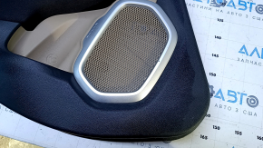 Door trim card rear left Jeep Renegade 15- beige with black insert cloth, scratches, abrasions
