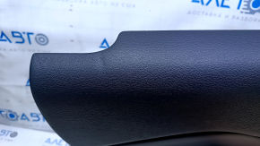 Door trim card rear left Jeep Cherokee KL 14-18 black with black insert leather, armrest black leather, molding dark wood, scratches, abrasions, dents