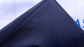 Door trim card rear left Jeep Cherokee KL 14-18 black with black insert cloth, armrest black leather, molding dark wood, scratches, dents, abrasions, bumps
