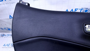 Door trim card rear left Jeep Compass 17- black with black insert leather, armrest black leather, scratches, abrasions