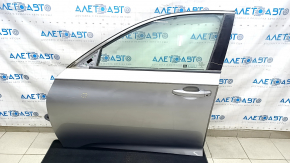 Door assembly front left Honda Accord 18-22 keyless, silver NH-830M, scratches on the trim, dent
