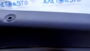 Door trim card rear left Jeep Grand Cherokee WK2 14-16 beige with beige insert leather, armrest beige leather, molding dark wood structure, scratches, abrasions, scuffs, dents