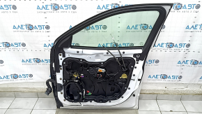 Door assembly front right Jeep Cherokee KL 14- keyless, white PW7, bumps, chips