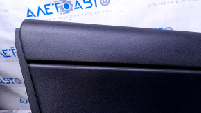Door trim card rear left Jeep Compass 11-16 black with black insert plastic, armrest black plastic, scratches, abrasions, scuffs, breakage fastening
