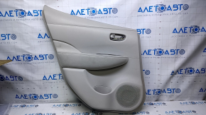 Door trim card rear left Nissan Leaf 13-17 gray with gray insert plastic, armrest gray cloth, scratches, abrasions, for dry cleaning