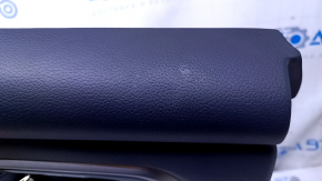 Door trim card rear left Nissan Altima 13-18 black with black insert cloth, armrest black cloth, molding black matte, scratches, dents, abrasions
