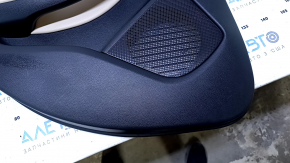 Door trim card rear left Infiniti QX30 17- black with beige insert leather, armrest beige leather, molding black-gray gloss, dents, scratches, abrasions
