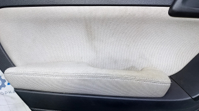 Door trim card rear left Subaru Forester 14-18 SJ black with gray insert cloth, armrest gray cloth, scratches, abrasions, for dry cleaning