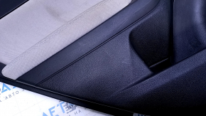 Door trim card rear left Subaru Forester 14-18 SJ black with gray insert cloth, armrest gray cloth, scratches, abrasions, for dry cleaning