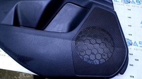 Door trim card rear left Subaru Forester 14-18 SJ black with gray insert cloth, armrest gray cloth, scratches, abrasions, for dry cleaning