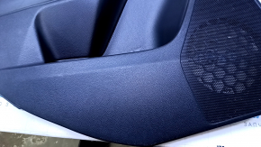 Door trim card rear left Subaru Forester 14-18 SJ black with black insert cloth, armrest black cloth, scratches, broken crepe, abrasions