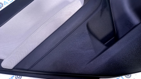 Door trim card rear left Subaru Forester 14-18 SJ black with gray insert cloth, armrest gray cloth, scratches, abrasions