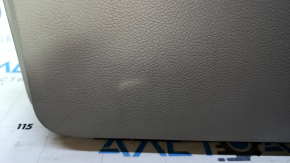 Door trim card rear left Dodge Grand Caravan 11-20 gray with black insert plastic, scratches, whitened plastic, abrasions