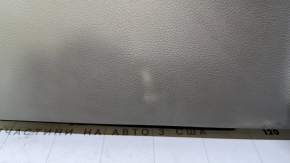 Door trim card rear left Dodge Grand Caravan 11-20 gray with black insert plastic, scratches, whitened plastic, abrasions
