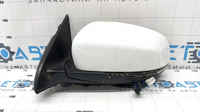 Side mirror left Jeep Cherokee KL 19-21 7+7 pins, white, BSM, heated, backlight, turn signal, broken housing, broken turn signal