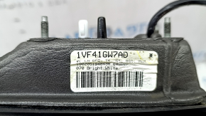 Side mirror left Jeep Cherokee KL 19-21 7+7 pins, white, BSM, heated, backlight, turn signal, broken housing, broken turn signal