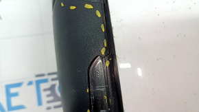 Side mirror left Jeep Cherokee KL 19-21 7+7 pins, white, BSM, heated, backlight, turn signal, broken housing, broken turn signal