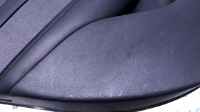 Door trim card rear left Dodge Dart 13-16 black with dark gray insert cloth, armrest black leather, scuffs, scratches