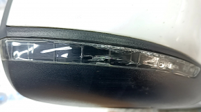 Right side mirror Jeep Cherokee KL 19-21 7+7 pins, white, BSM, heated, backlight, turn signal, cracks in turn signal glass