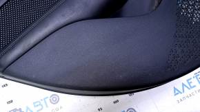 Door trim card rear left Dodge Dart 13-16 black with black insert cloth, armrest black leather, scratches, abrasions