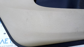 Door trim card rear left Dodge Journey 11- beige with beige insert leather, armrest beige leather, scratches, abrasions, for dry cleaning