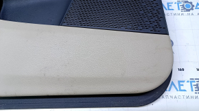Door trim card rear left Dodge Journey 11- beige with beige insert leather, armrest beige leather, scratches, abrasions, for dry cleaning