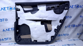 Door trim card rear left Dodge Journey 11- beige with beige insert leather, armrest beige leather, scratches, abrasions