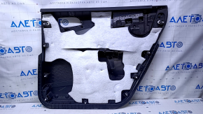 Door trim card rear left Dodge Journey 11- black with black insert leather, armrest black leather, scratches, abrasions, dents, scuffs