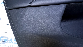 Door trim card rear left Dodge Journey 11- black with black insert leather, armrest black leather, scratches, abrasions