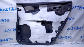 Door trim card rear left Dodge Journey 11- black with black insert leather, armrest black leather, scratches, abrasions