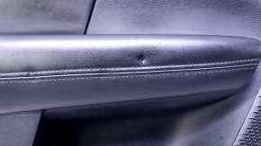 Door trim card rear left Dodge Journey 11- black with black insert leather, armrest black leather, scratches, abrasions, bumps, dents