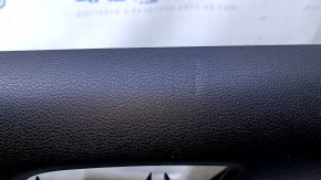 Door trim card rear left Dodge Journey 11- black with black insert leather, armrest black leather, scratches, abrasions, bumps, dents