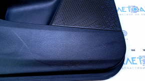 Door trim card rear left Dodge Journey 11- black with black insert leather, armrest black leather, scratches, abrasions, bumps, dents