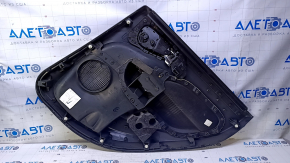 Door trim card rear left Fiat 500L 14- black with beige insert leather, armrest beige leather, scratches, abrasions