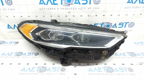 Front right headlight complete Ford Fusion mk5 17-20 LED, with DRL, sand