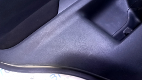 Door trim card rear left Mitsubishi Outlander 14-21 black with black insert cloth, armrest black cloth, scratches, abrasions